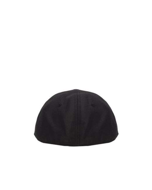 C P Company Black Logo Patch Baseball Hat for men