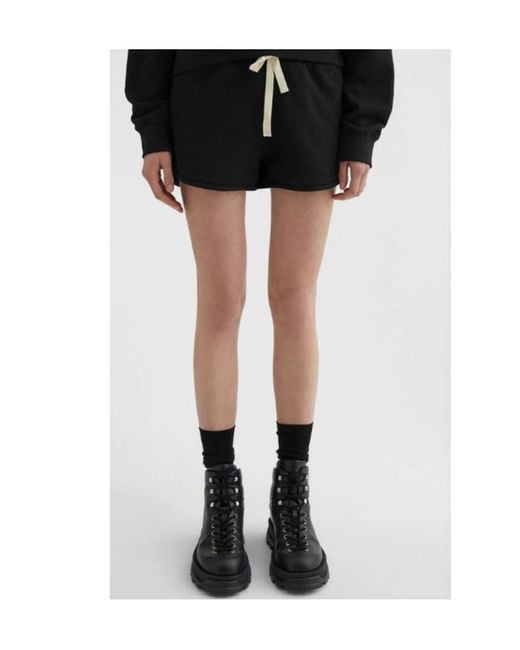 Jil Sander Black Logo Embroidered Drawstring Shorts