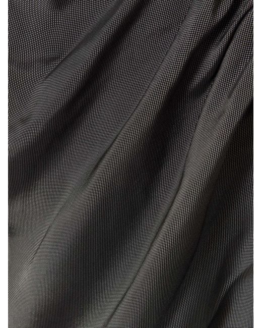 Kallmeyer Gray Penny Draped Satin Top