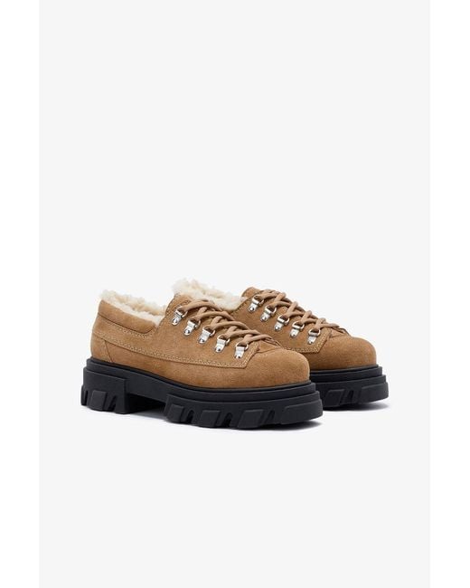 Ganni Brown Cleated Derbies