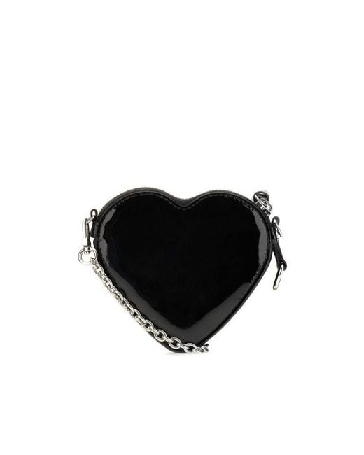 Vivienne Westwood Black Heart-Shaped Card Bag