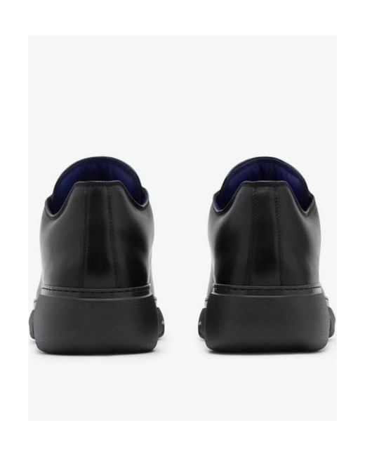 Burberry Black Ranger Barbed-Wire Lace-Up Sneakers for men