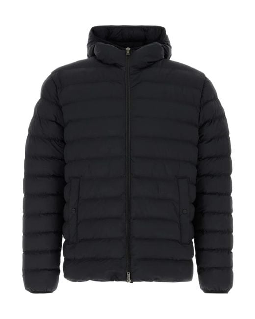 Herno Blue Stretch Nylon Jacket for men