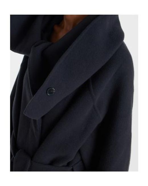 Calvin Klein Black Liza Wool And Cashmere Overcoat