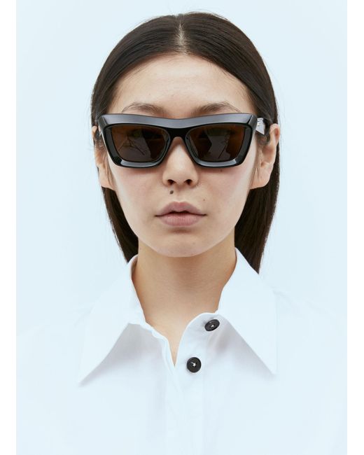 Bottega Veneta Blue Logo Sunglasses