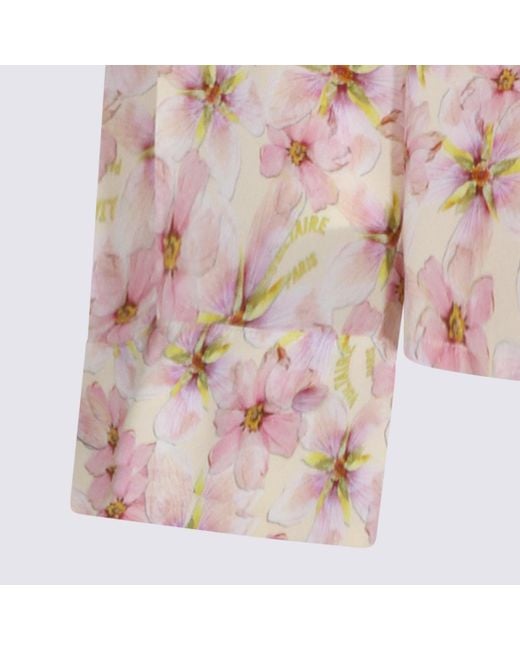 Zadig & Voltaire Pink Flower Printed Top