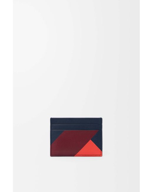 Loewe Red Anagram Plain Cardholder
