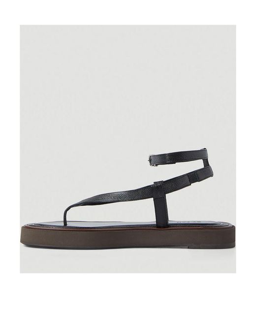 By Far Black Cece Wraparound Sandals
