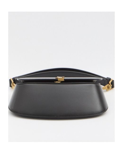 Saint Laurent Gray Voltaire Foldover Top Mini Shoudler Bag
