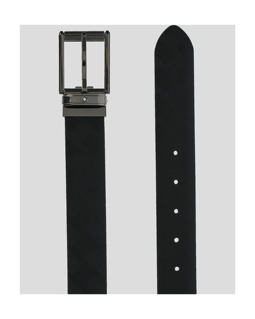 Montblanc White Textured 30Mm Belt for men