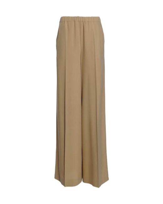Max Mara Natural Gara Wide-Leg Casual Pants