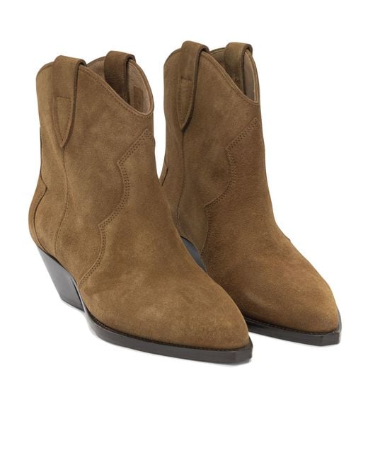 Isabel Marant Brown Dewina Cowboy Boots