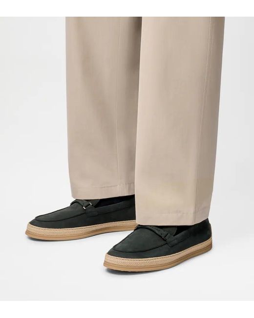 Tod's Blue Suede Loafers for men