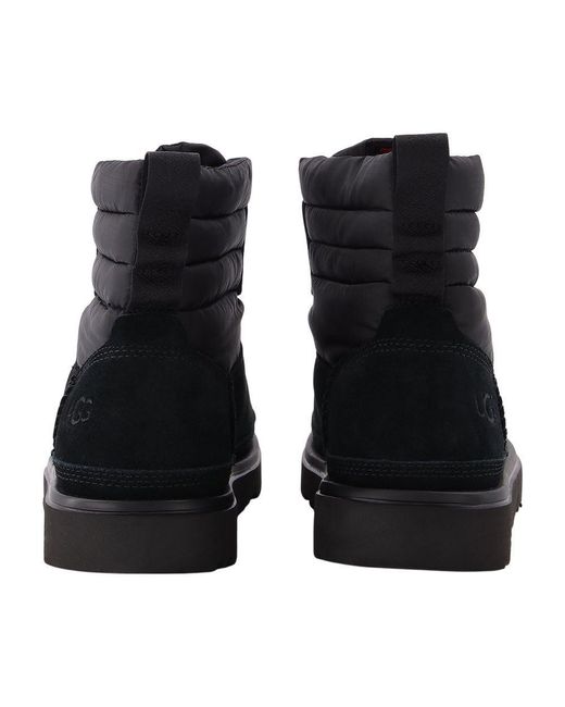 Ugg Black Classic Mini Padded Ankle Boots for men