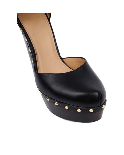 Chloé Black Chloé Lola Studded Playform Pumps