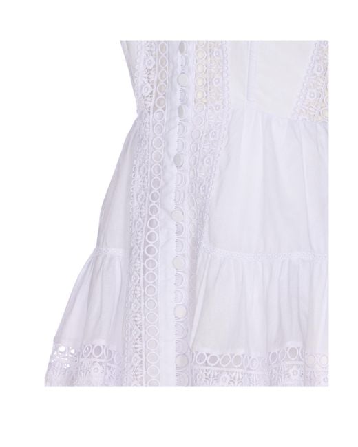 Charo Ruiz White Lenora Short Dress