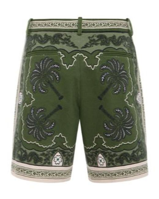 LaDoubleJ Green Printed Shorts