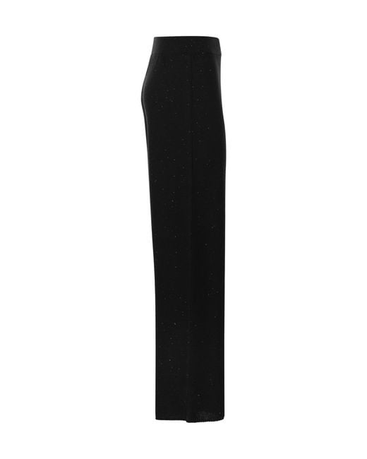 Fabiana Filippi Black Sequin Embellished Trousers