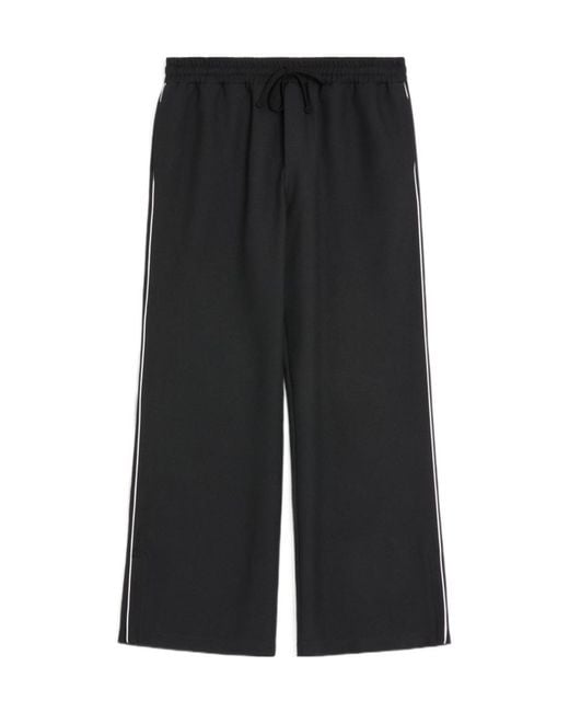Valentino Black Vlogo Signature Wide Leg Pants for men