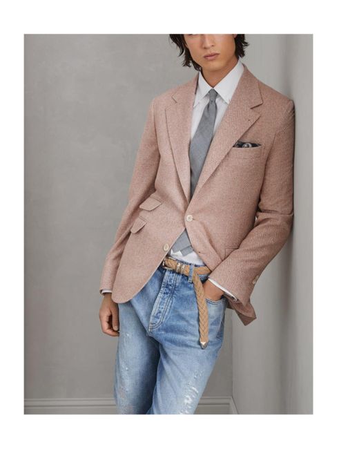 Brunello Cucinelli Multicolor Button-Up Jacket for men
