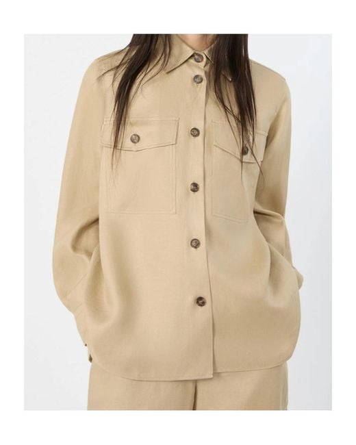 Weekend by Maxmara Natural Wkipomposa Long-Sleeved Shirt Jacket