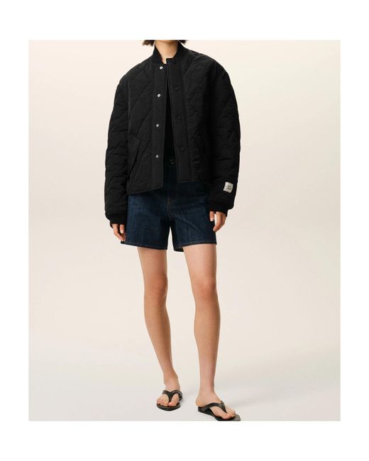 AMI Black Ami Padded Jacket for men