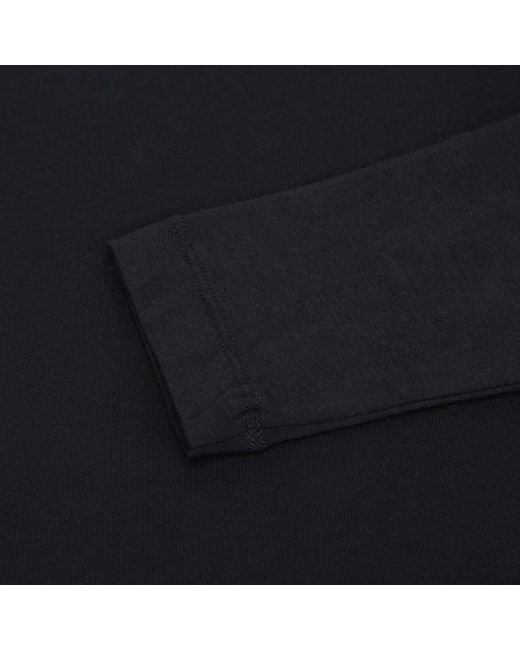 EA7 Blue Long-Sleeved Polo Shirt for men