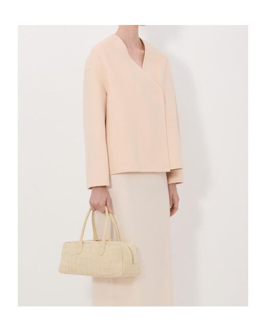 Loulou de Saison Pink Maara Asymmetric Collarless Jacket