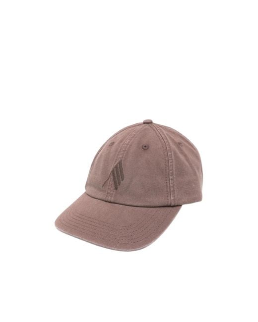 The Attico Brown The Logo Embroidered Cap