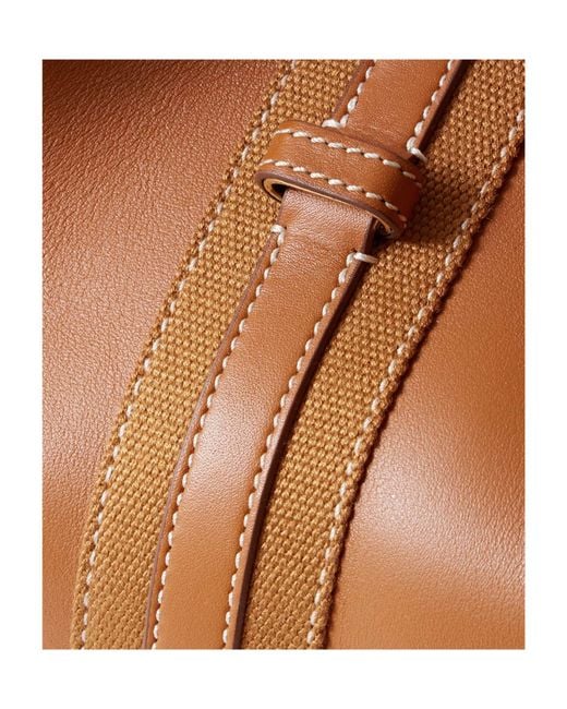 Loro Piana Brown Bale Large Leather Bag