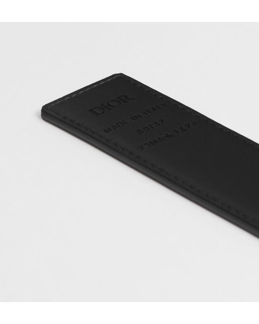 Dior Black Reversible Belt Strap for men