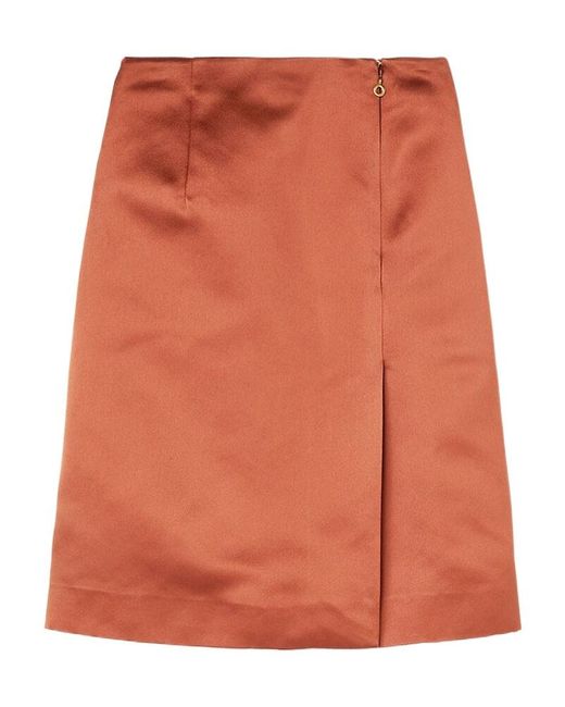 Loro Piana Orange Silvia Skirt