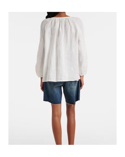 Nili Lotan White Tie Shirt