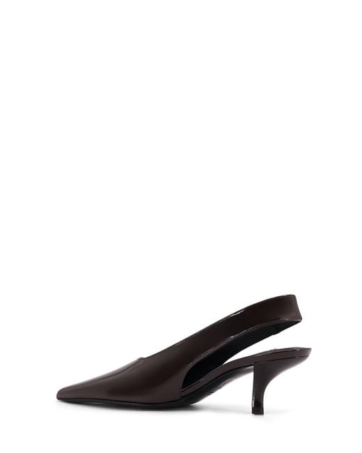 Totême Brown Totême Pointed Slingback Heeled Pumps