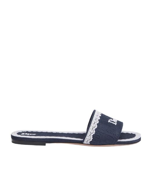 Dior Blue Dentelle Slide