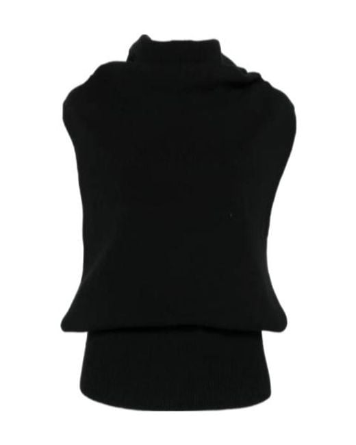 Alaïa Black Alaïa Openback Jumper