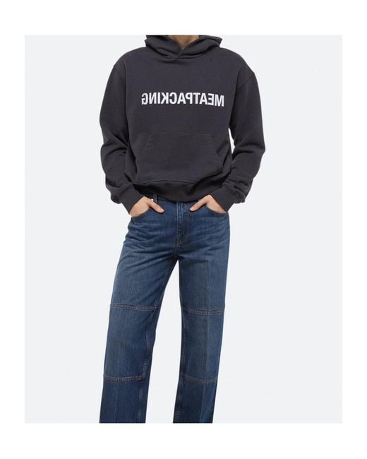 Helmut Lang Blue Meatpacking Hoodie for men