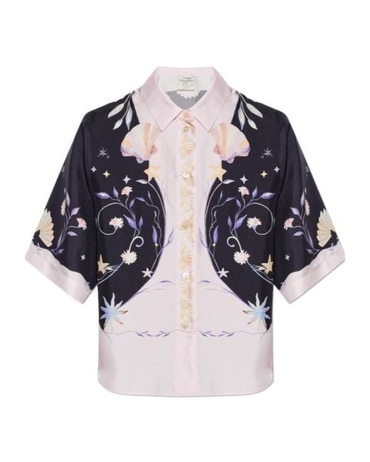 Forte_forte Blue Short-Sleeved Shirt