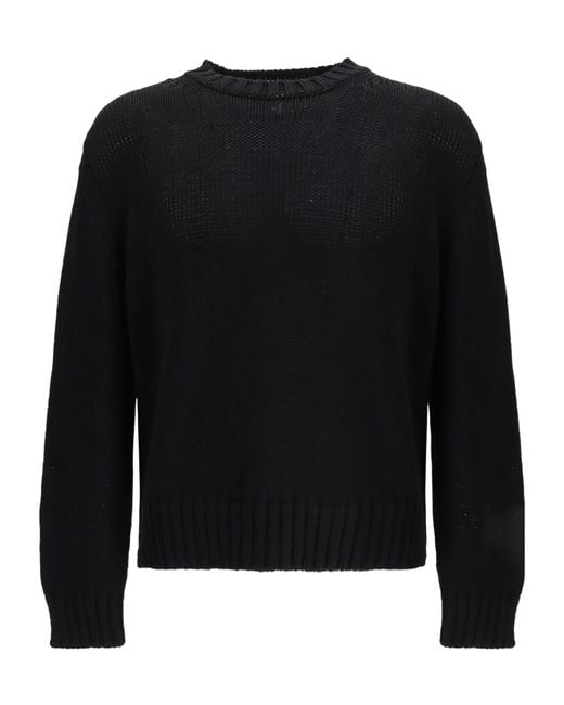 sunflower Black Crew Neck Sweater for men