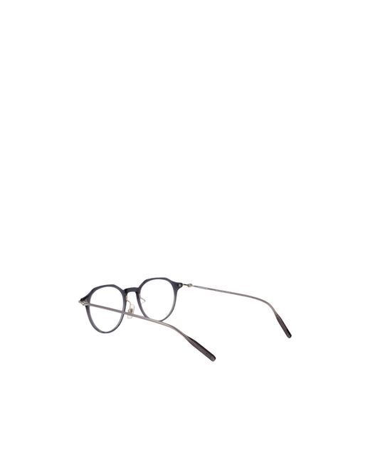 Montblanc White Eyewear Pantos Frame Glasses for men