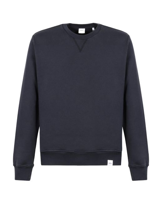 Aspesi Blue Crew Neck Pullover Sweater for men