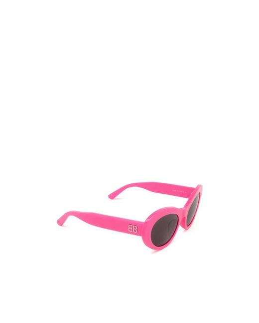 Balenciaga Pink Eyewear Cat-Eye Frame Sunglasses