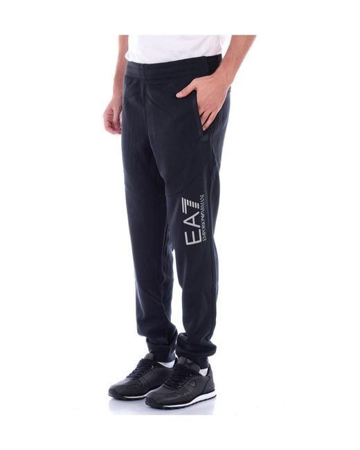 EA7 Blue Logo Sweatpants for men