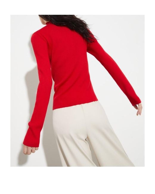 MAX&Co. Red Long Sleeve Sweater