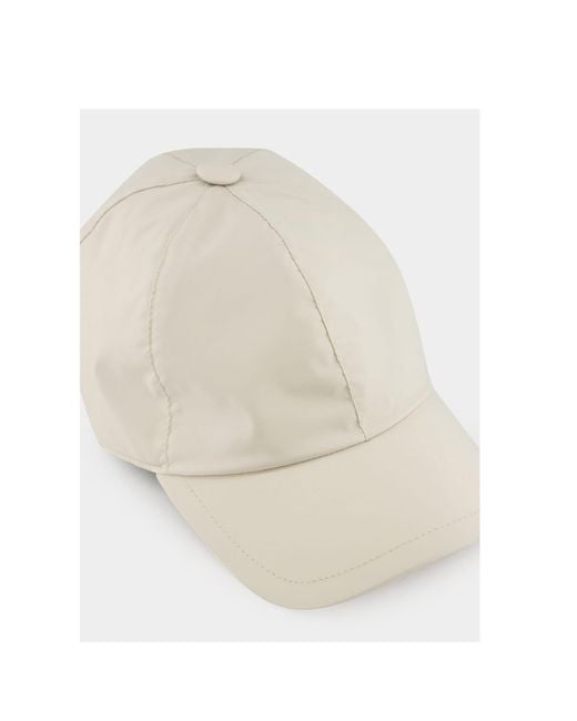 Fedeli White Panelled Baseball Cap for men