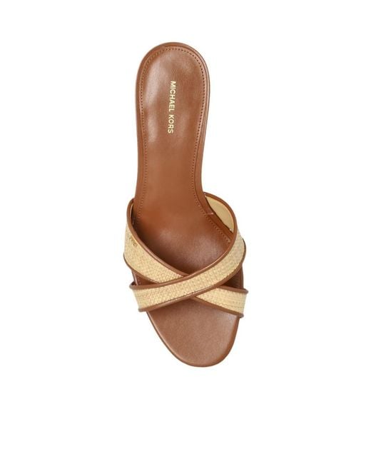 MICHAEL Michael Kors Brown Cassidy Heeled Mules