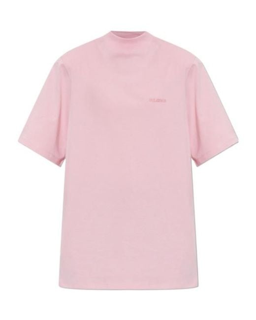 The Attico Pink Short-Sleeved T-Shirt