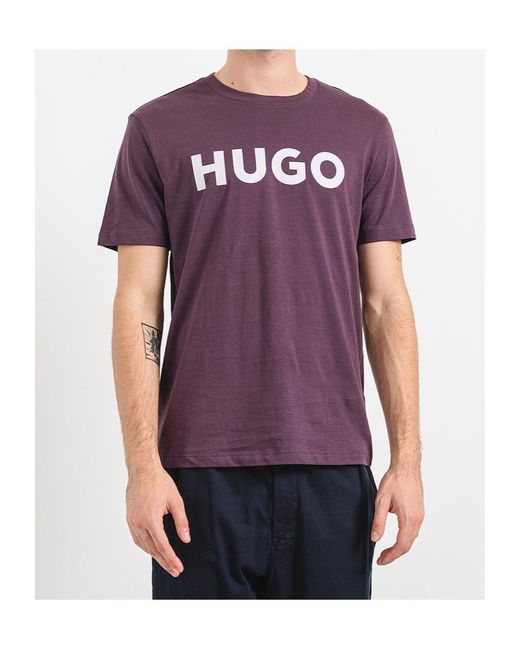 Boss Purple Short-Sleeved T-Shirt for men