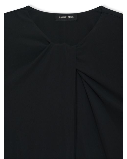 Anine Bing Black Amaya Cut-Out Top