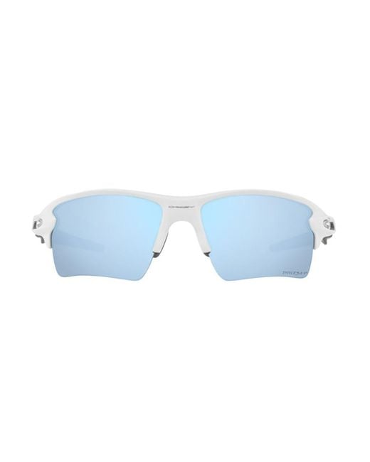 Oakley Blue Flak Geometric-Frame Sunglasses for men